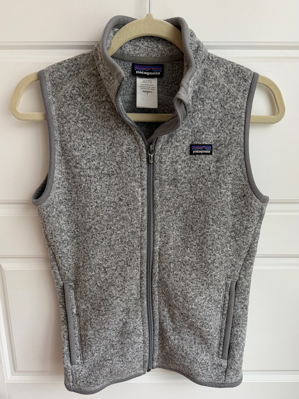 Patagonia Women’s Gray Better Sweater Fleece Vest Size Small